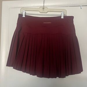Purple/ Maroon Gold Hinge Mini Skirt Brand New XXL